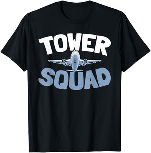 Aviation Équipe - Contrôle Sécurit Contrôleur Aérien T-Shirt - T-Shirt | Black