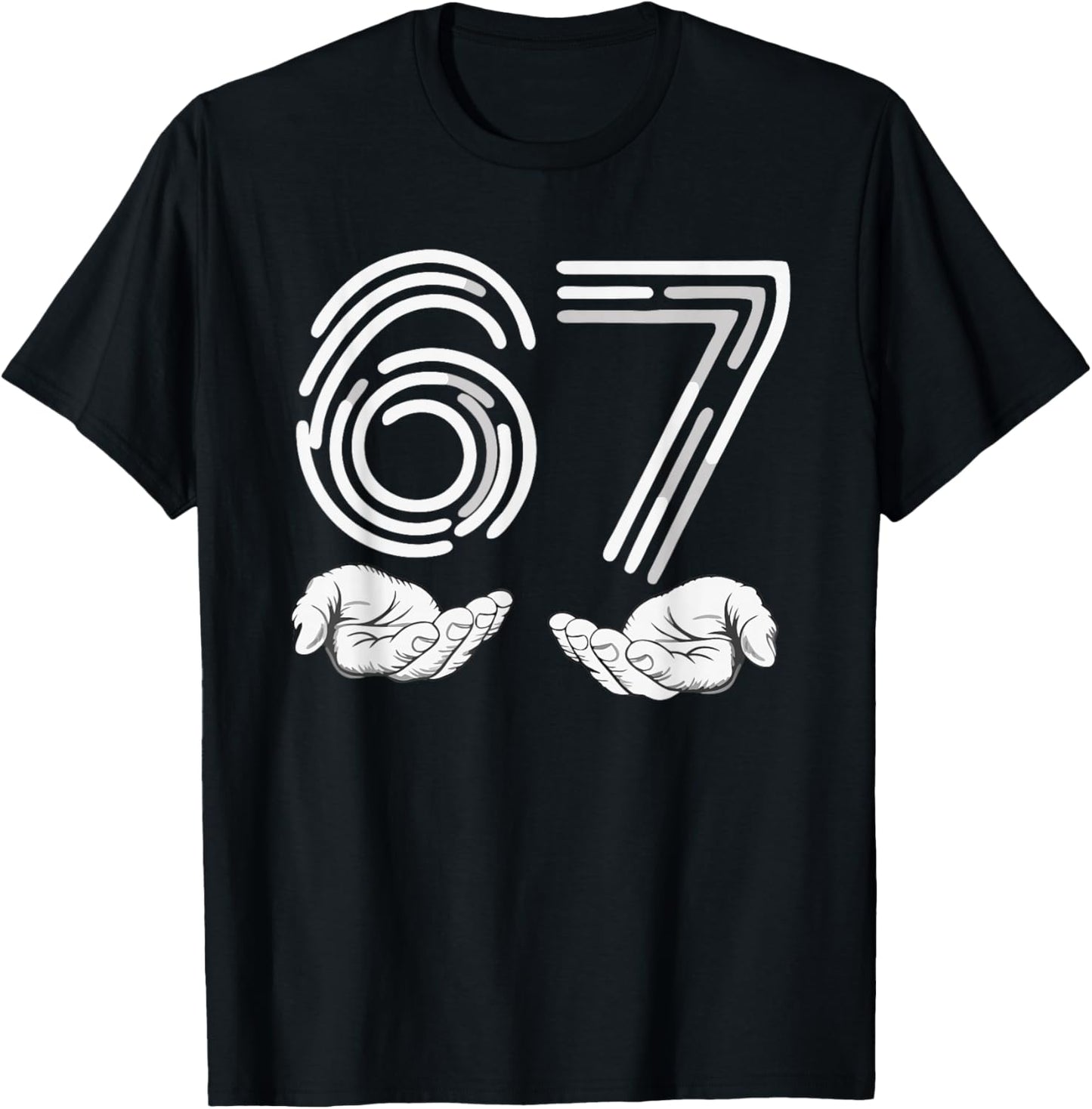 67 Shirt, Funny Shirts 67 Kid Meme Six Seven Graphic T-Shirt - T-Shirt | Black