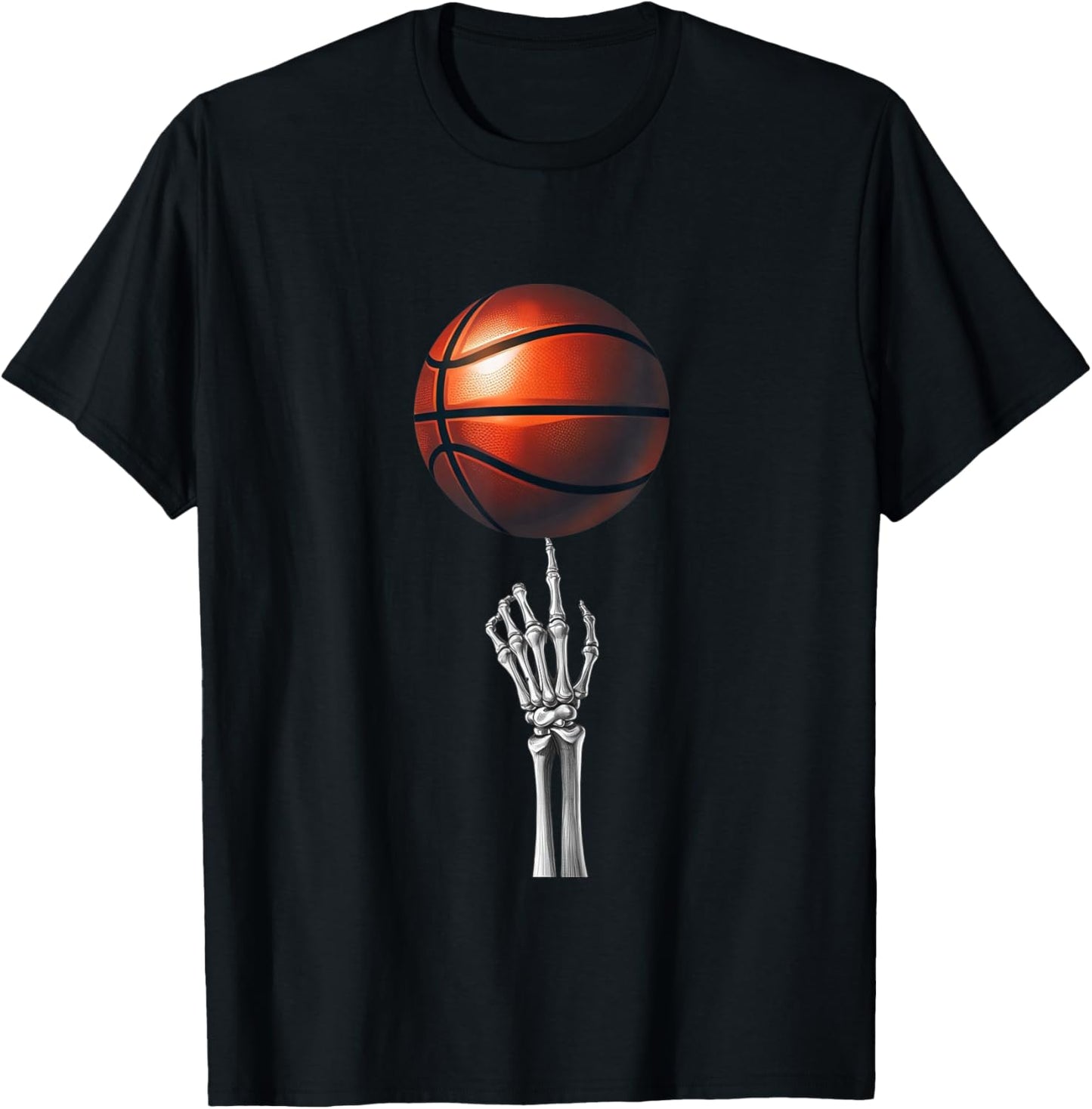 Hand Skeleton Basketball T-Shirt - T-Shirt | Black