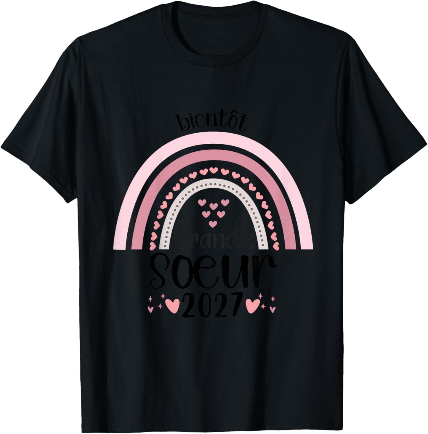 Enfant Bientot Grande Soeur 2027 Future Grande Soeur T-Shirt - T-Shirt | Black