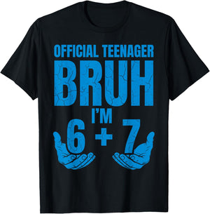 13th Birthday It's My 13 Bday Girls Boys Turning 13 Birthday T-Shirt - T-Shirt | Black