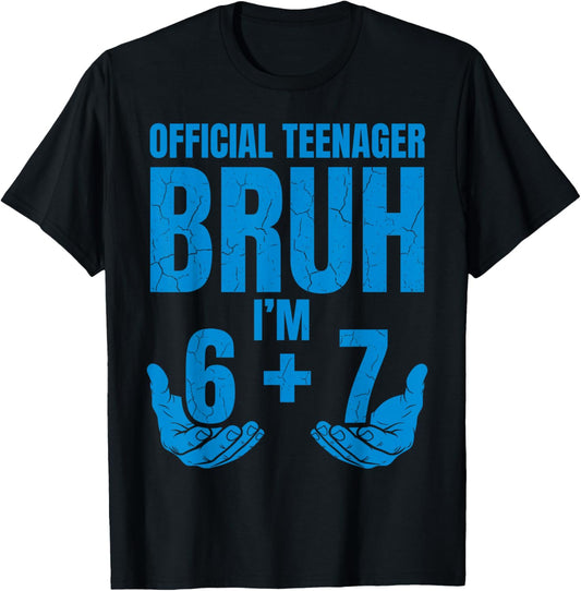 13th Birthday It's My 13 Bday Girls Boys Turning 13 Birthday T-Shirt - T-Shirt | Black