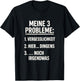 3 Probleme Vergesslich Dingens Spruch Lustig Geschenkidee T-Shirt - T-Shirt | Black