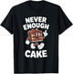 Funny Cake Retro T-Shirt - T-Shirt | Black
