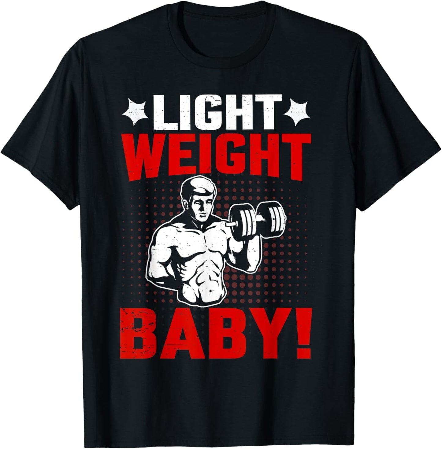 Fitness Motivational Light Weight Baby Ronnie Coleman T-Shirt - T-Shirt | Black