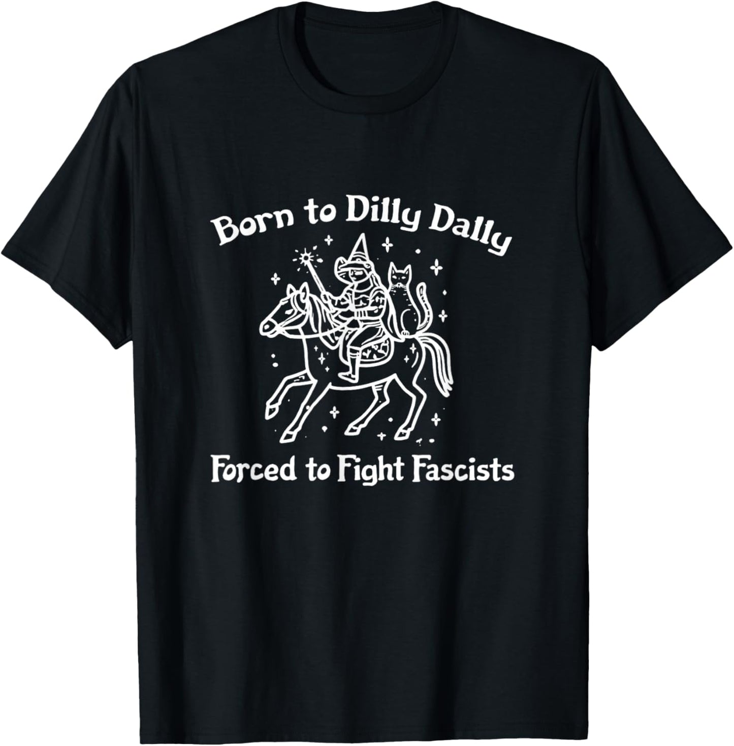 Forced to Fight Fascists Inspiring Social Justice Fascism T-Shirt - T-Shirt | Black