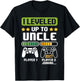 Retro Leveling Up to Uncle 2027 Funny Soon to Be Uncle 2027 T-Shirt - T-Shirt | Black