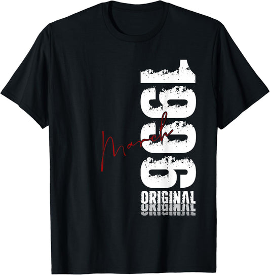 30 Ans Anniversaire Homme Cadeau Mars 1996 Vintage T-Shirt - T-Shirt | Black