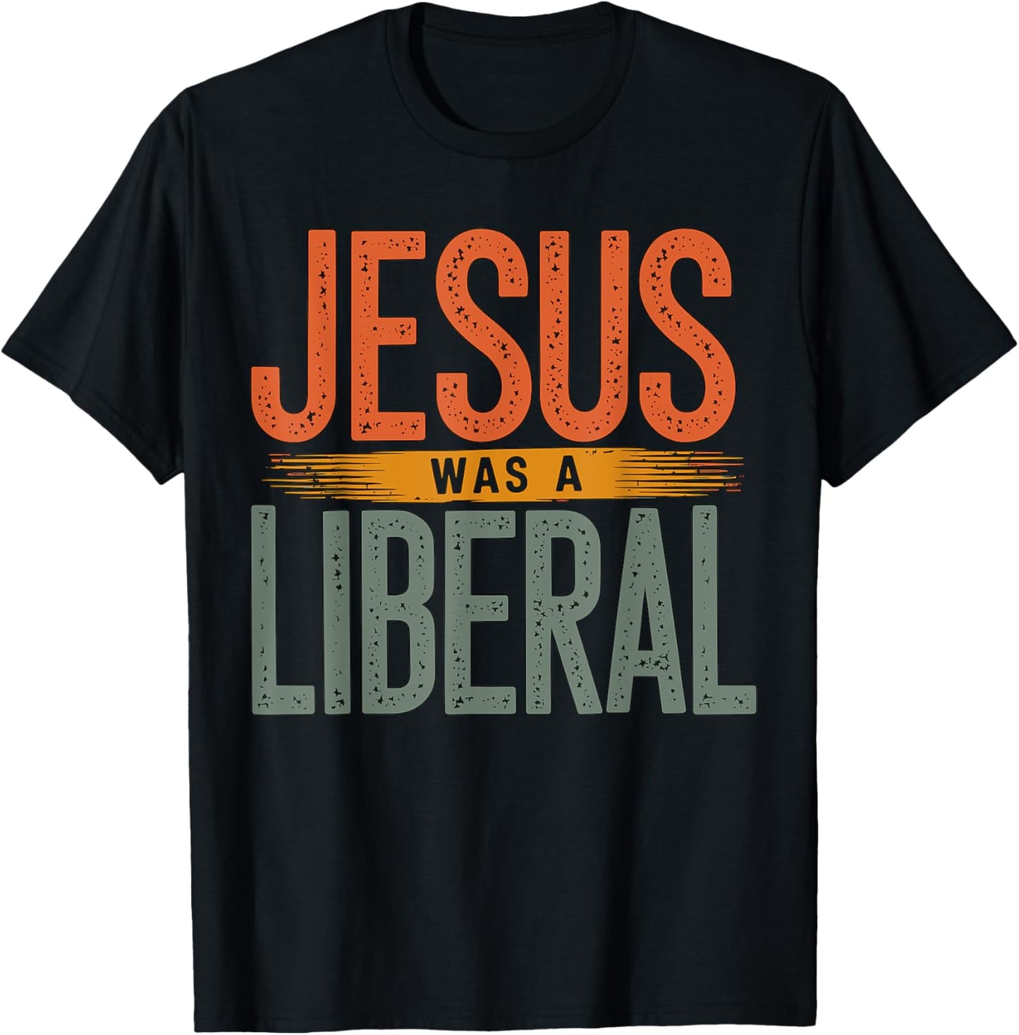 Jesus was a Liberal Democrat Christian T-Shirt - T-Shirt | Black