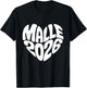 Malle 2026 Herz Form Mallorca Party Urlaub Herzform Feiern T-Shirt - T-Shirt | Black