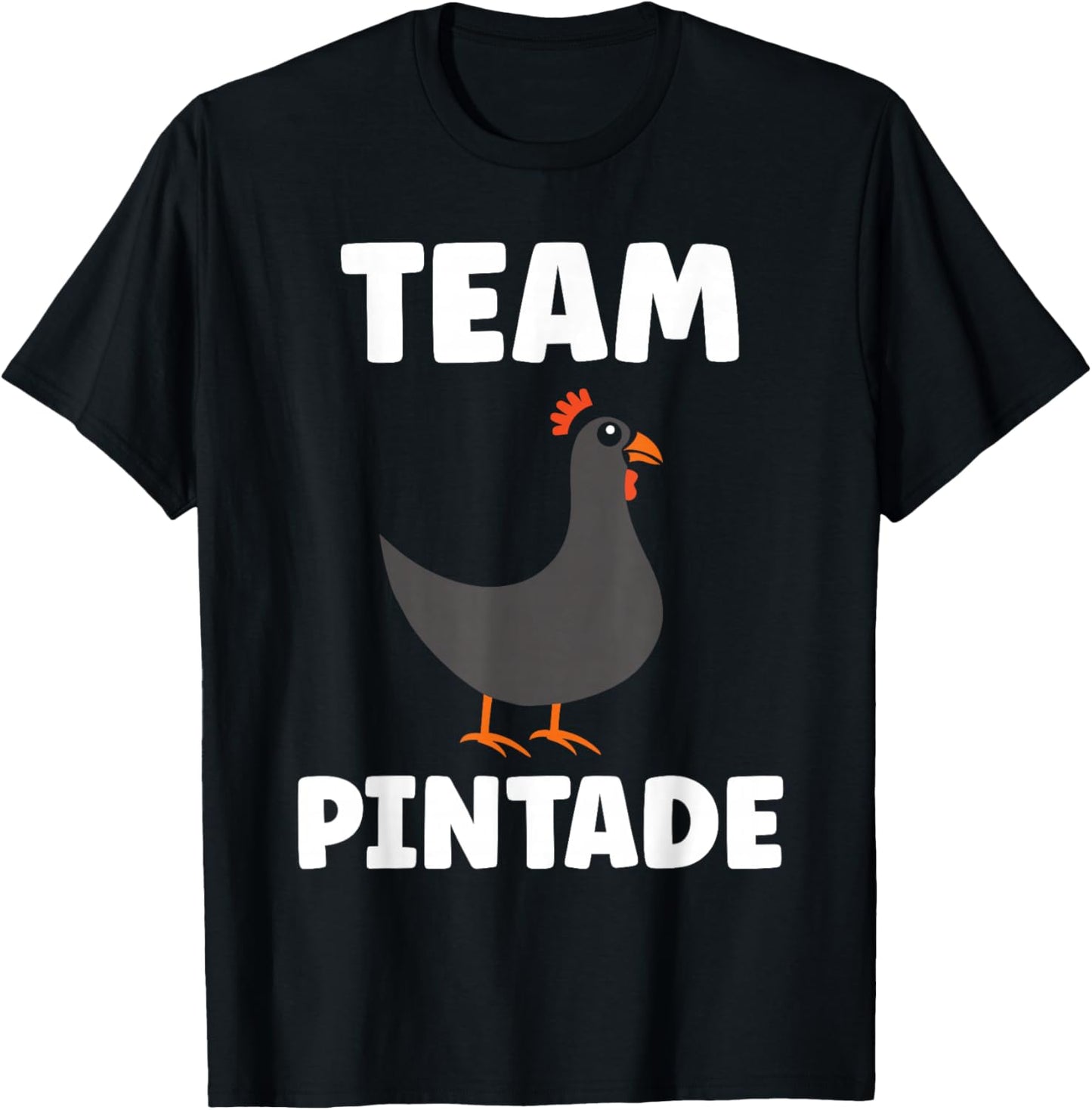 Funny Guinea Fowl Birds Cute Team Guinea Fowl T-Shirt - T-Shirt | Black
