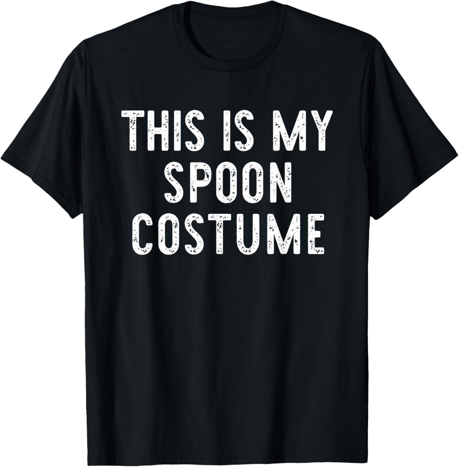 This is My Spoon Costume Halloween Funny Easy Kids Adult T-Shirt - T-Shirt | Black