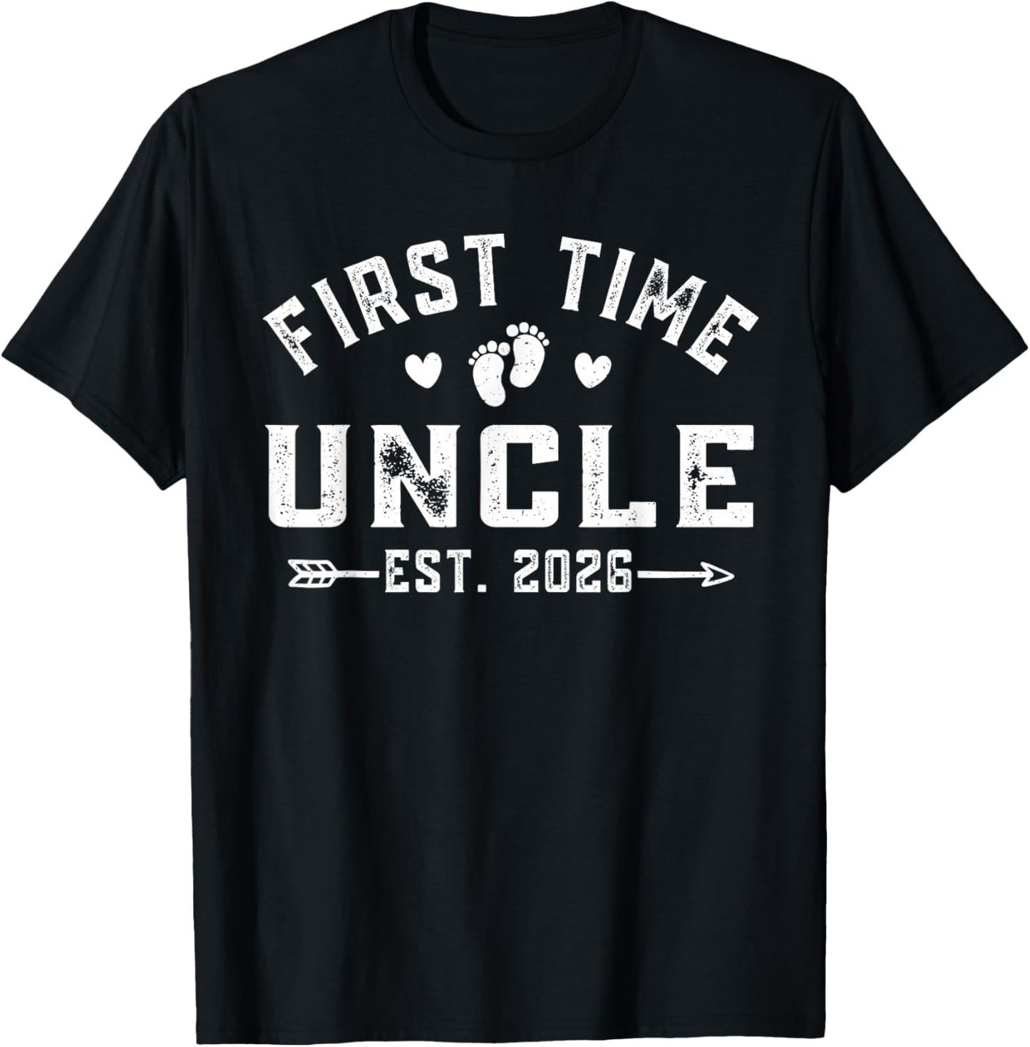 Uncle Est 2026 First Time Uncle Est 2026 T-Shirt - T-Shirt | Black