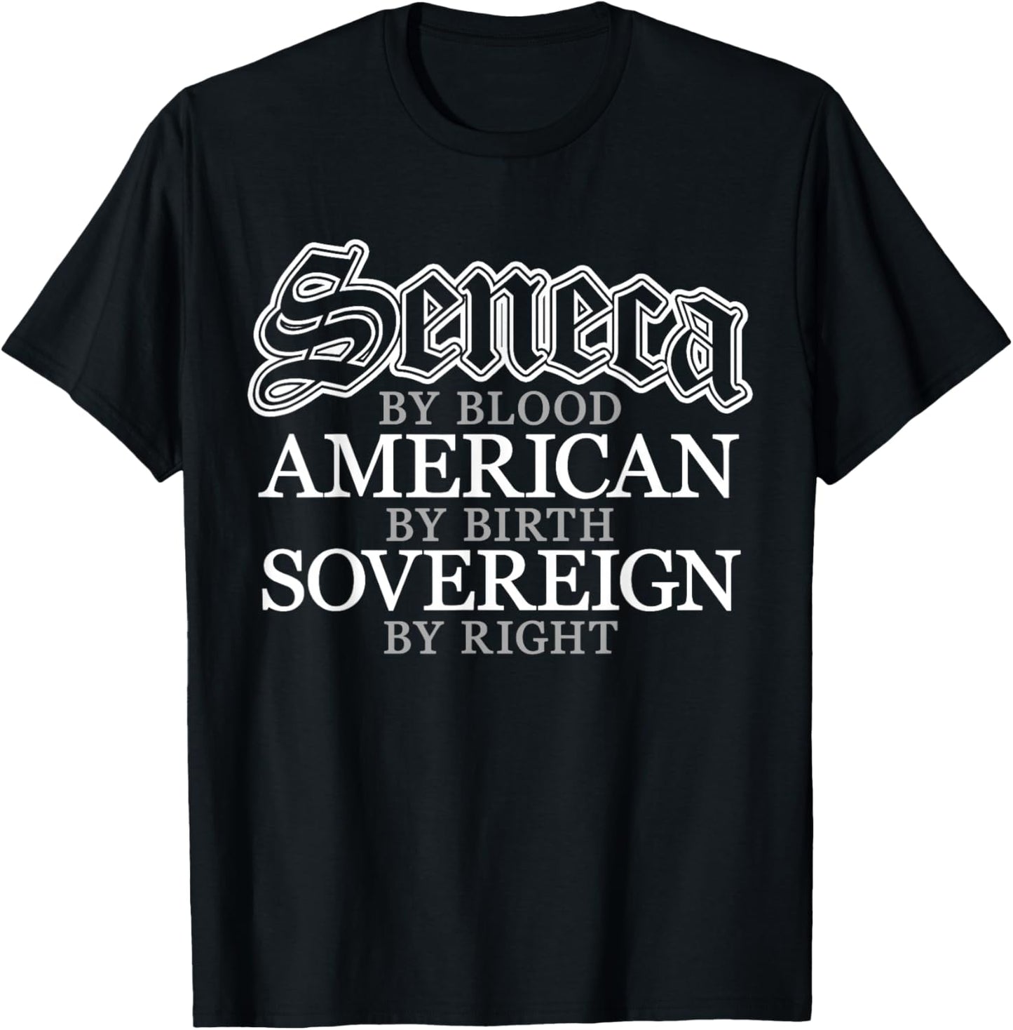 Seneca Blood Native American Indian T-Shirt - T-Shirt | Black