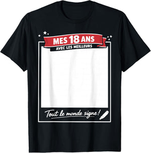 18th Birthday Girl Boy 18 Years 2008 Funny Gift T-Shirt - T-Shirt | Black