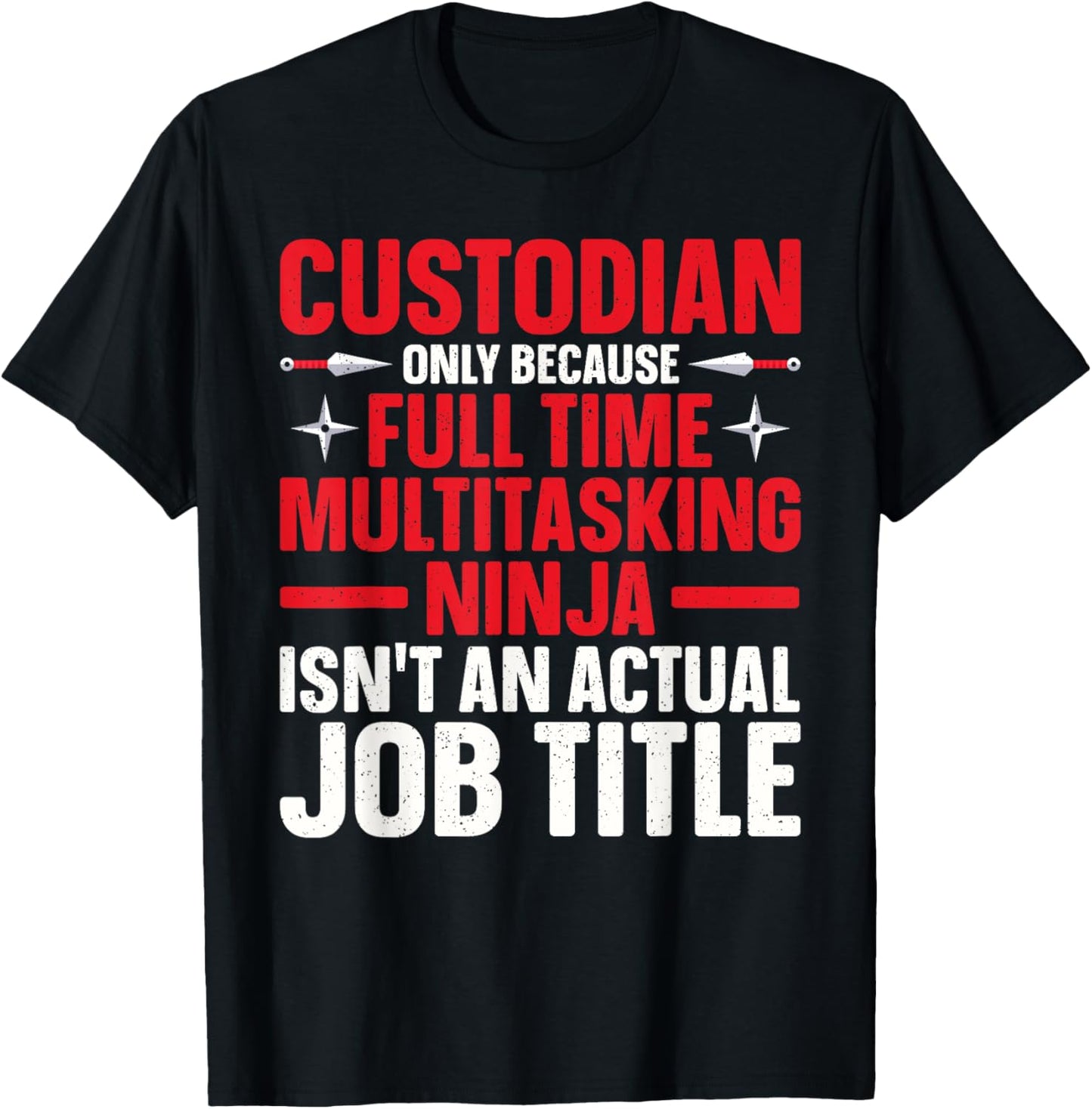 Custodian Design Women School Custodian Appreciation T-Shirt - T-Shirt | Black