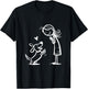 A Warm Friendship Between Man and Dog T-Shirt - T-Shirt | Black