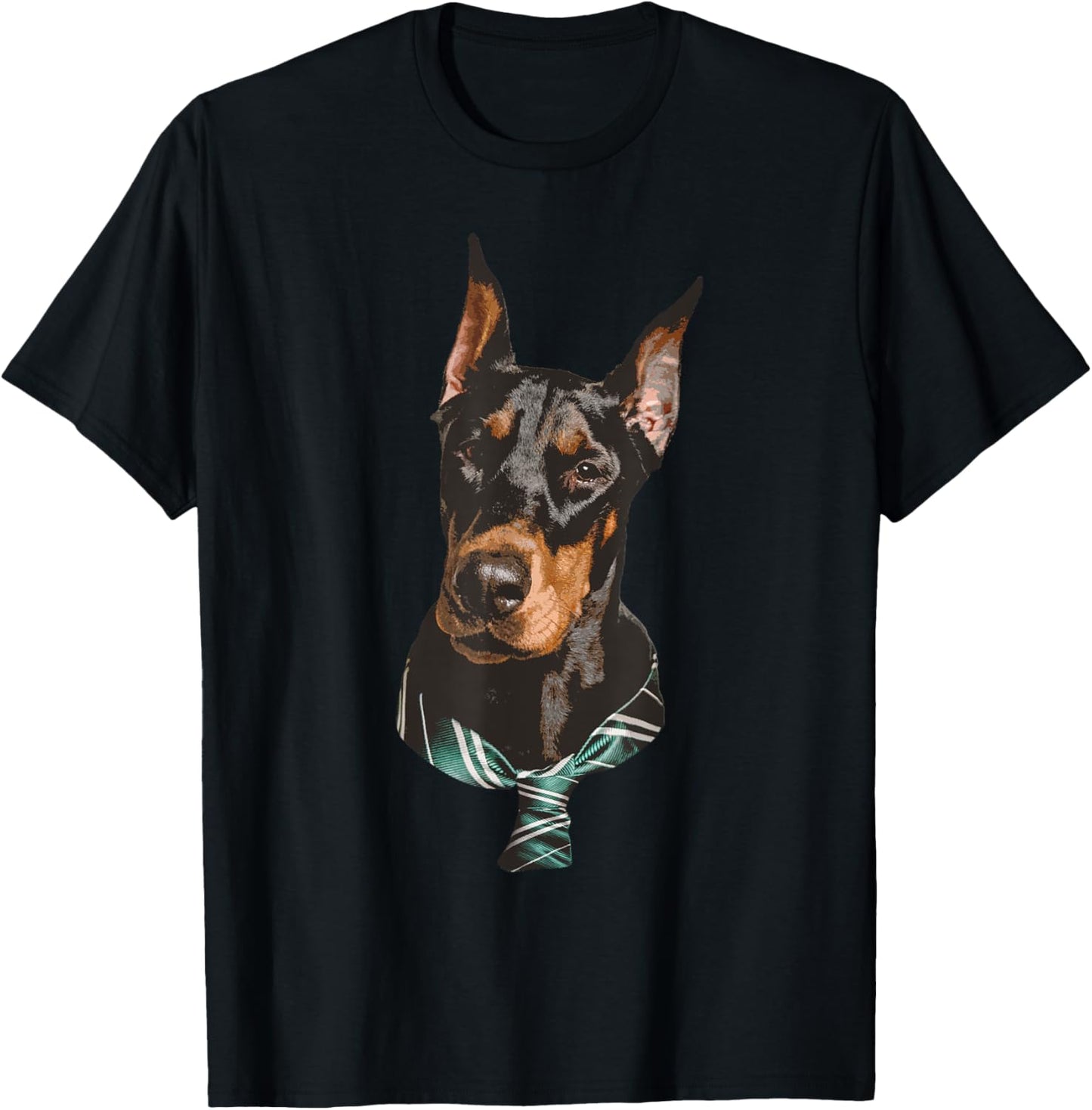 Funny Doberman Design Women Kids Dog Doberman Lovers T-Shirt - T-Shirt | Black