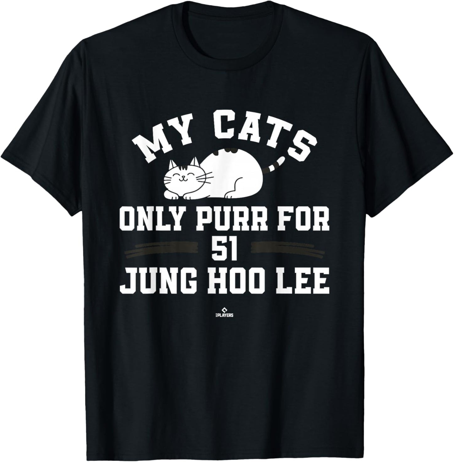Cat Lovers for Jung Hoo Lee San Francisco Baseball MLBPA T-Shirt - T-Shirt | Black