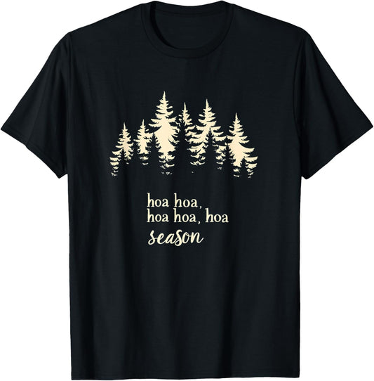Twilight Lover Pine Forest HOA Cozy Season T-Shirt - T-Shirt | Black