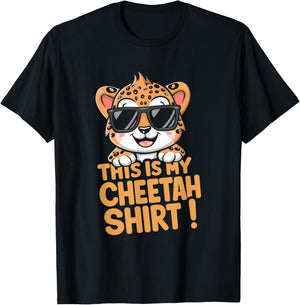 Cheetah Kids Cheetah Lover This Is My Cheetah T-Shirt - T-Shirt | Black