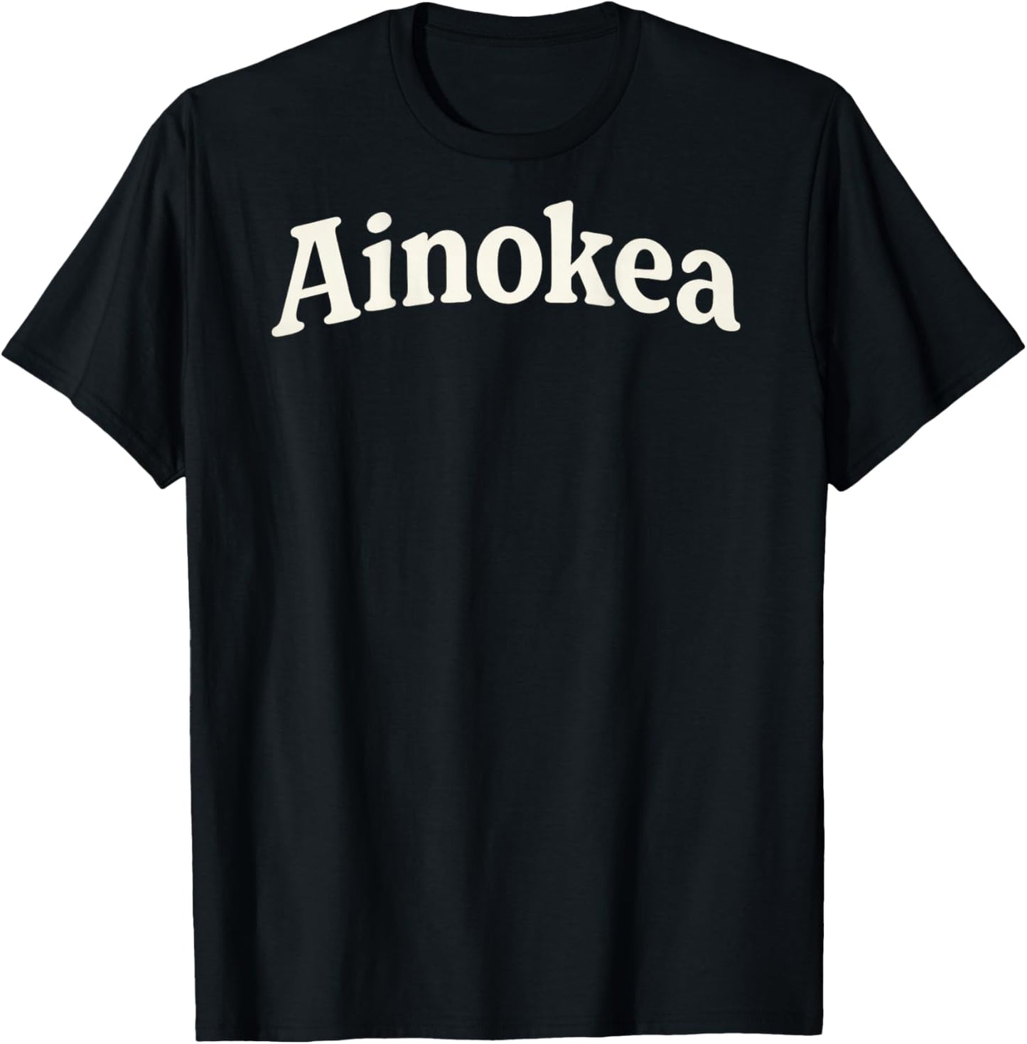 Ainokea Hawaiian On Back Only T-Shirt - T-Shirt | Black