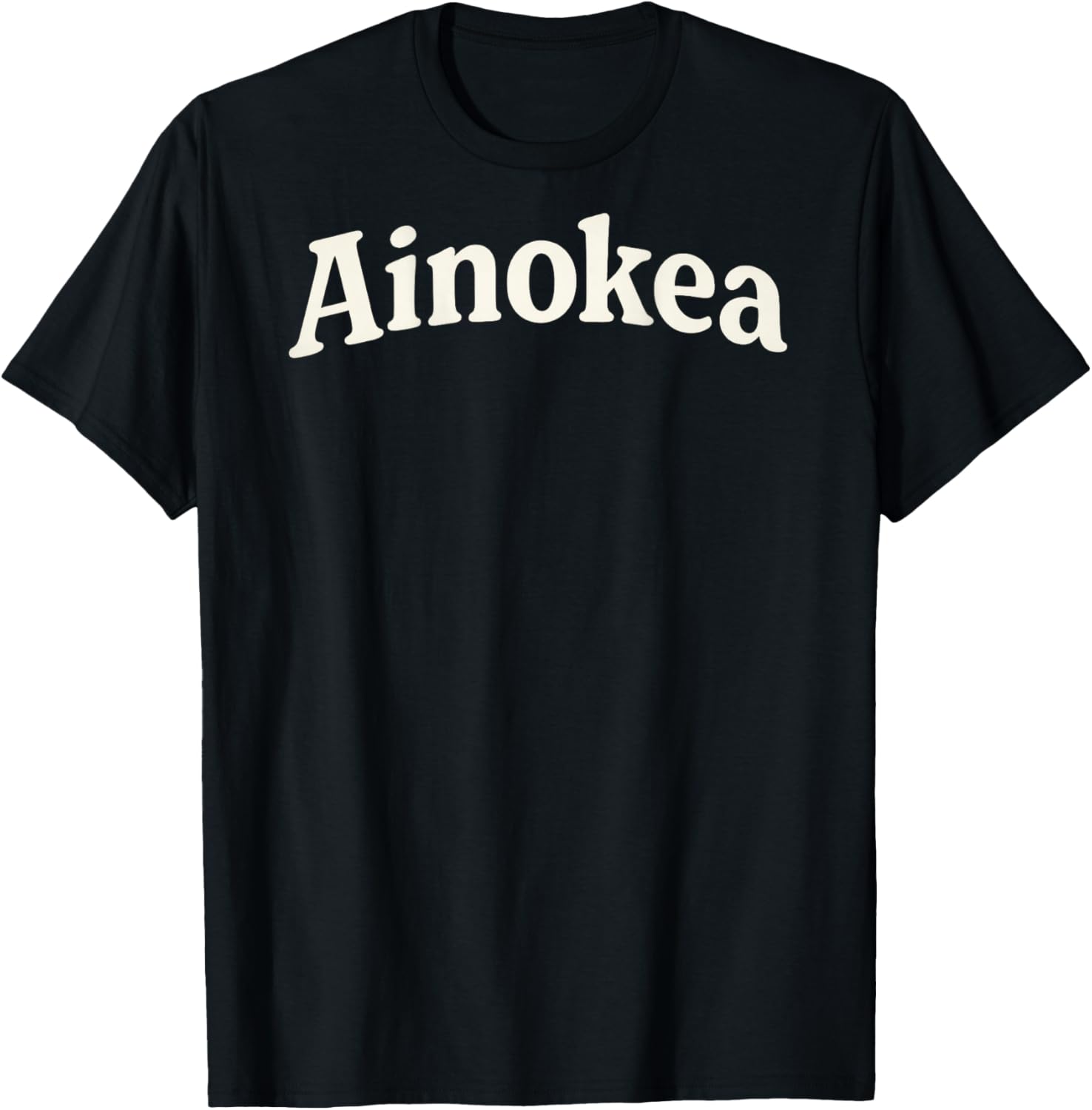 Ainokea Hawaiian On Back Only T-Shirt - T-Shirt | Black