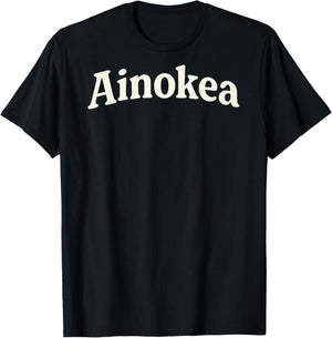 Ainokea Hawaiian On Back Only T-Shirt - T-Shirt | Black
