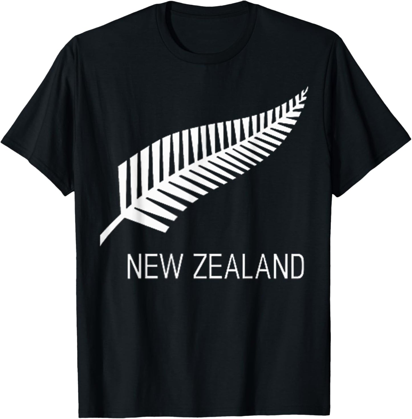 Black New Zealand Fern Shirt Black Proud Kiwi NZ Rugby T-Shirt - T-Shirt | Black