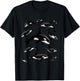 Cool Orca Art Women Kids Killer Whale Orca Lover T-Shirt - T-Shirt | Black