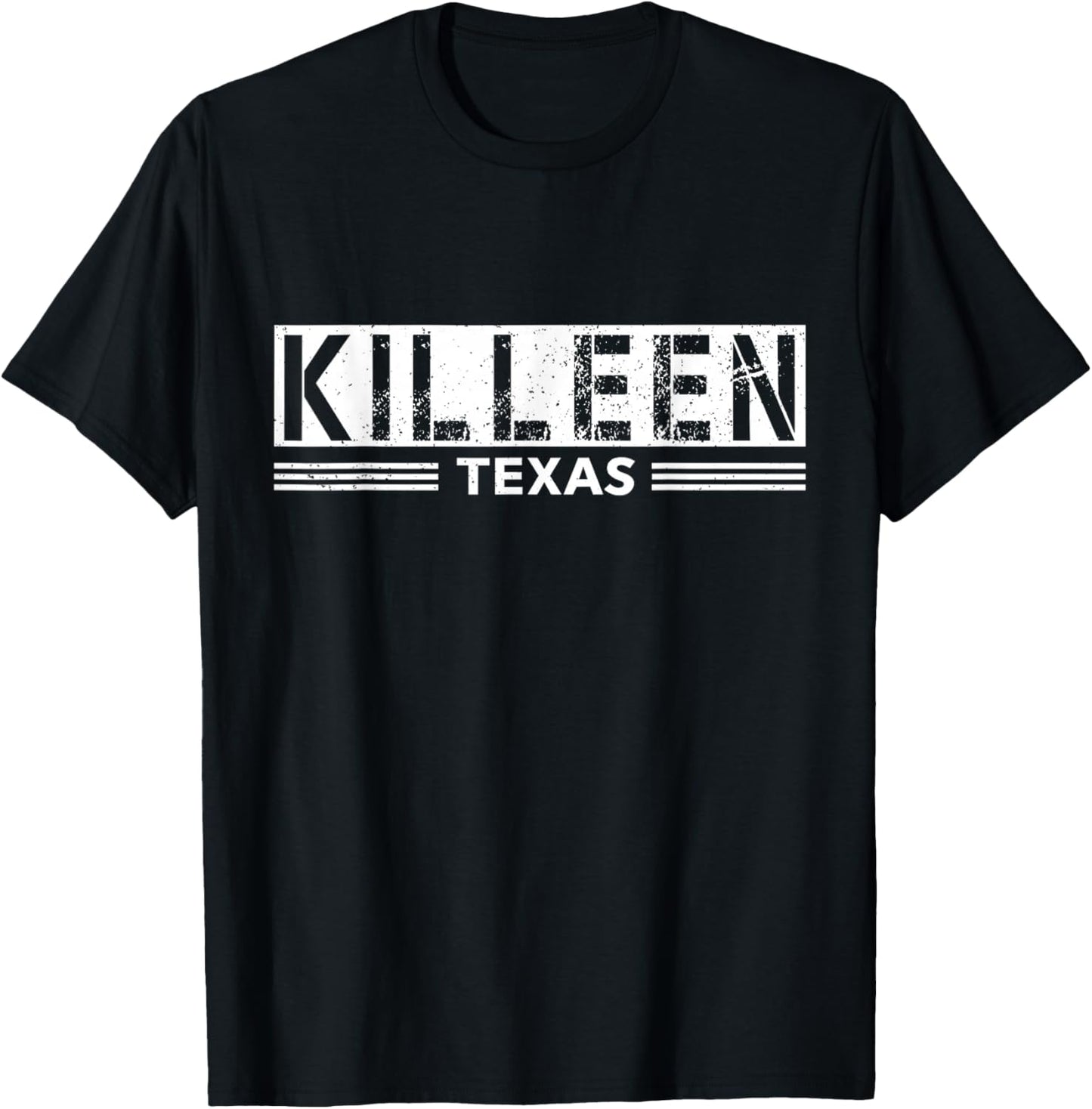 Retro Killeen Texas State Men Women T-Shirt - T-Shirt | Black