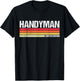 Handyman DIY Home Repair Tools Vintage Fixologist Dad T-Shirt - T-Shirt | Black