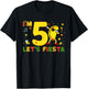 I'm 5 Let's Fiesta Dabbing Taco Cinco De Mayo 5th Birthday T-Shirt - T-Shirt | Black
