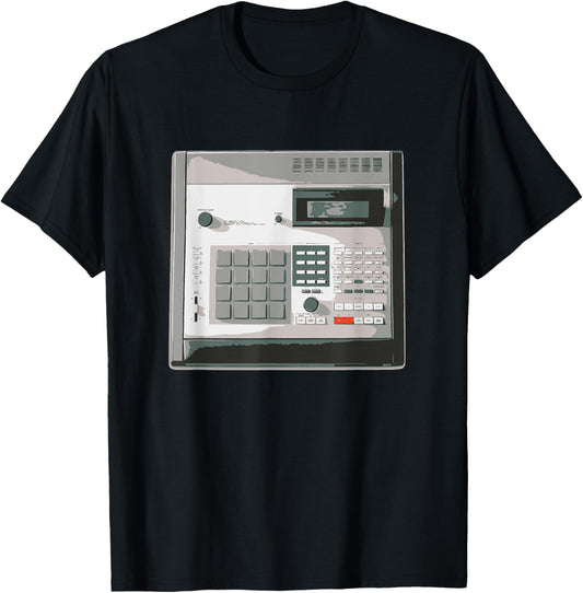 Retro Music Producer Hip Hop MPC T-Shirt - T-Shirt | Black