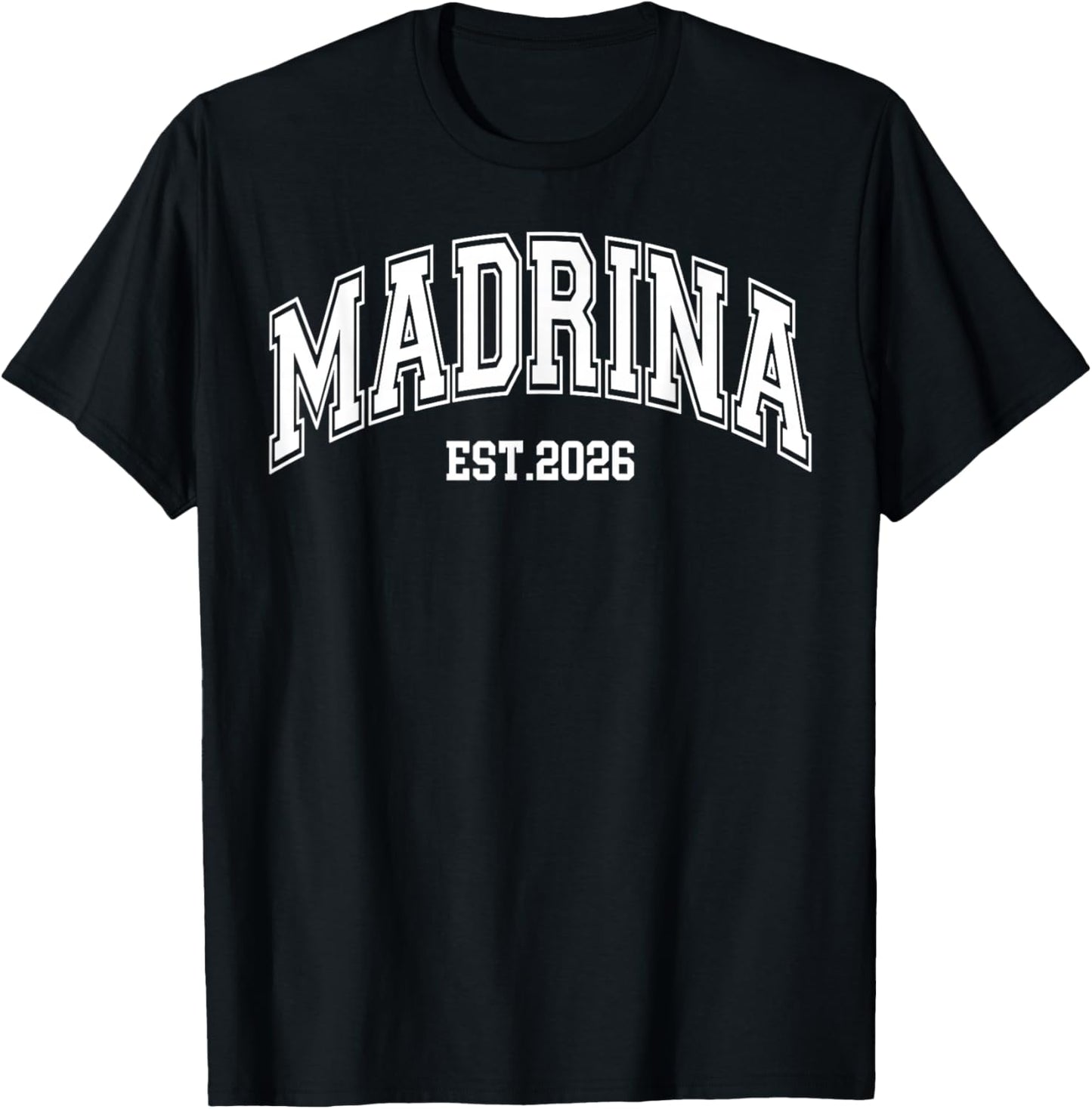Madrina Proposal Est 2026 Godmother Spanish Matching Couple T-Shirt - T-Shirt | Black