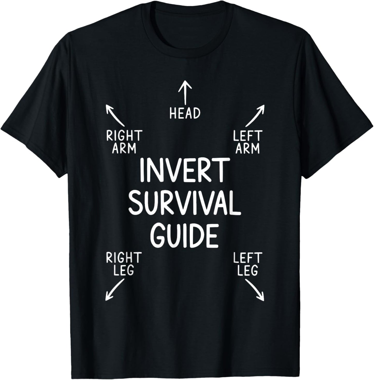 Invert Survival Guide Pole Dance Aerial Hoop Lyra Aerial T-Shirt - T-Shirt | Black