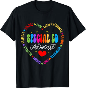 Special Education Teacher Special ED Advocate Life SPED T-Shirt - T-Shirt | Black