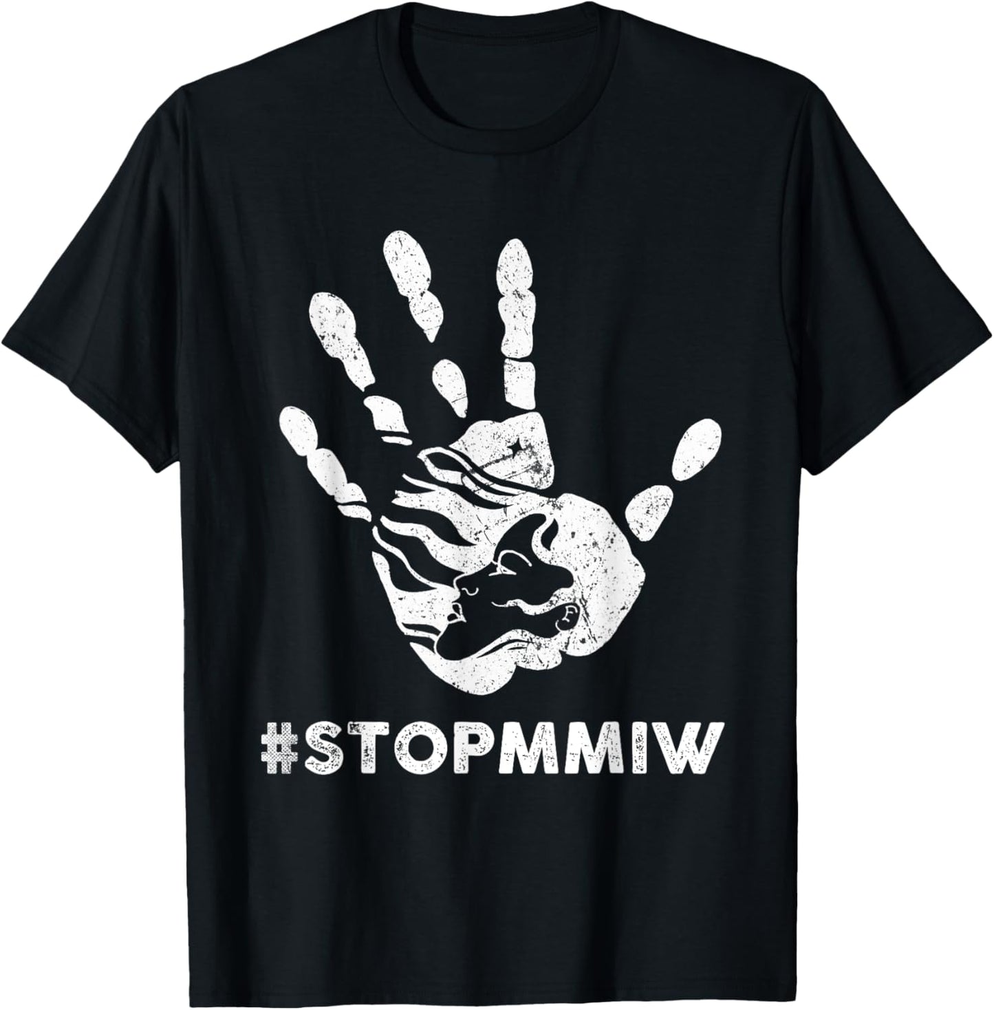 Stop MMIW American Indigenous Women T-Shirt - T-Shirt | Black