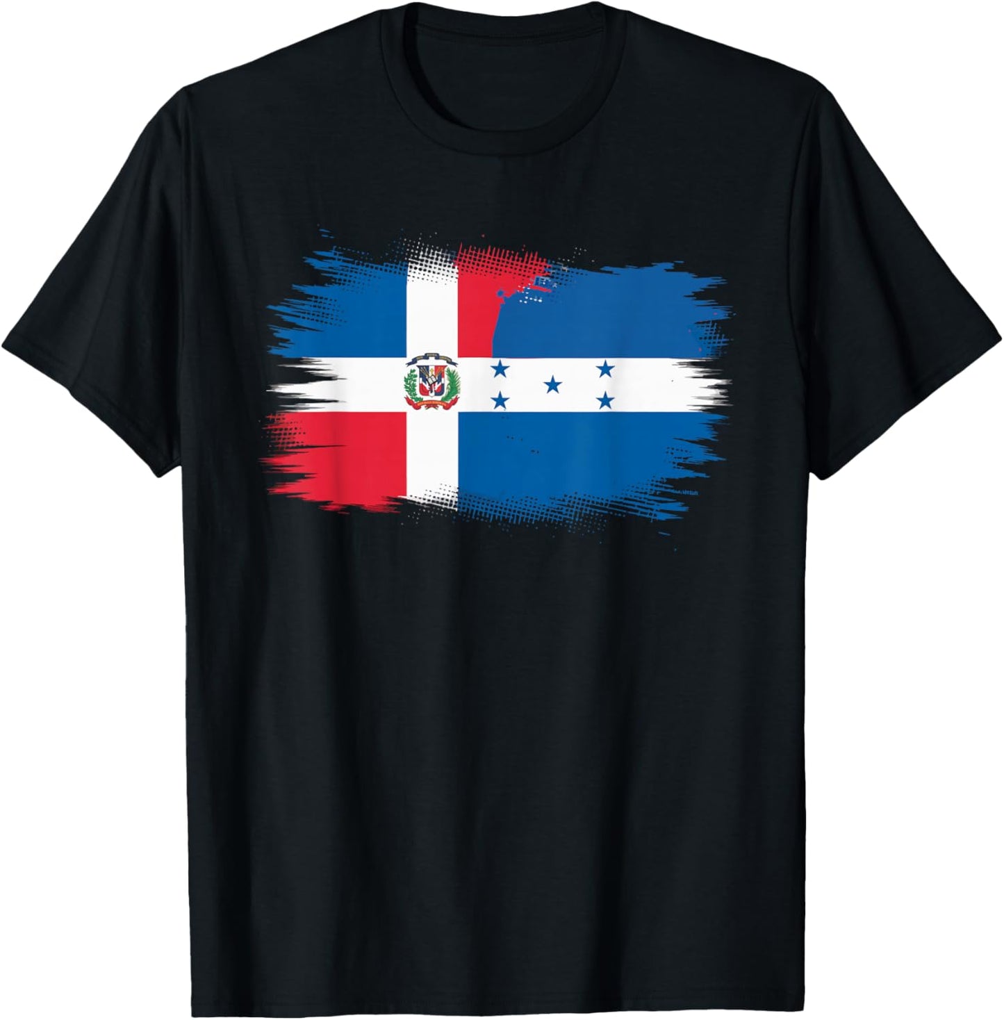 Half Dominican Half Honduran Dominican Republic Honduras T-Shirt - T-Shirt | Black