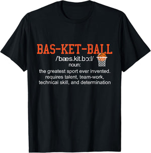 Basketball Definition Funny Bball Player Sports T-Shirt - T-Shirt | Black