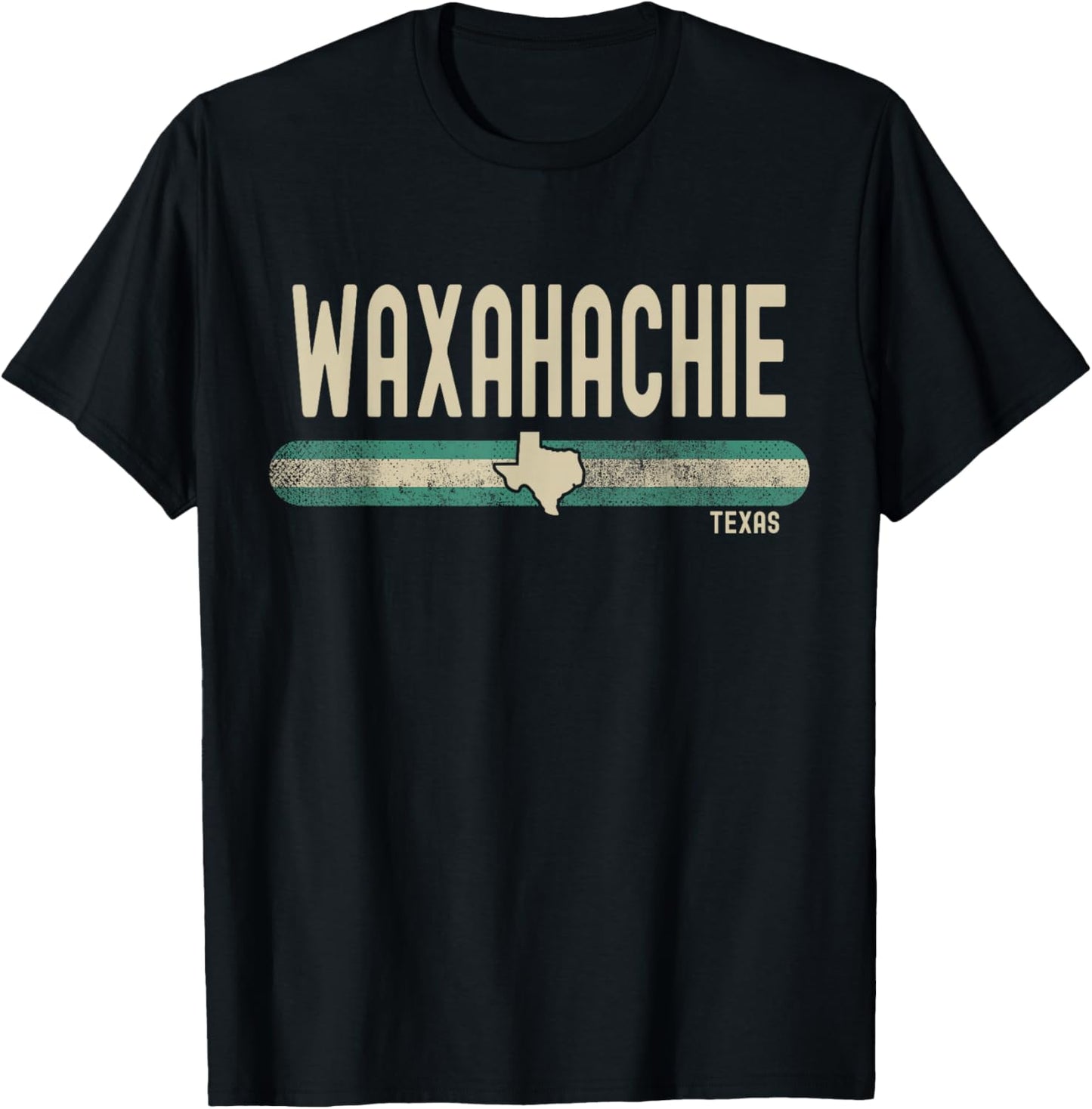 Waxahachie TX | Texas Travel & Holiday T-Shirt - T-Shirt | Black