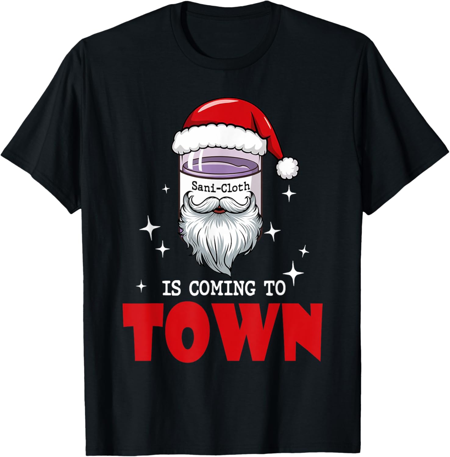 Funny Christmas Nurse Aide Rn Aid Tech Medical Assistant T-Shirt - T-Shirt | Black