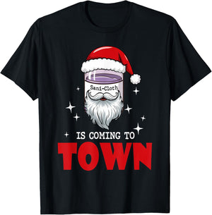 Funny Christmas Nurse Aide Rn Aid Tech Medical Assistant T-Shirt - T-Shirt | Black