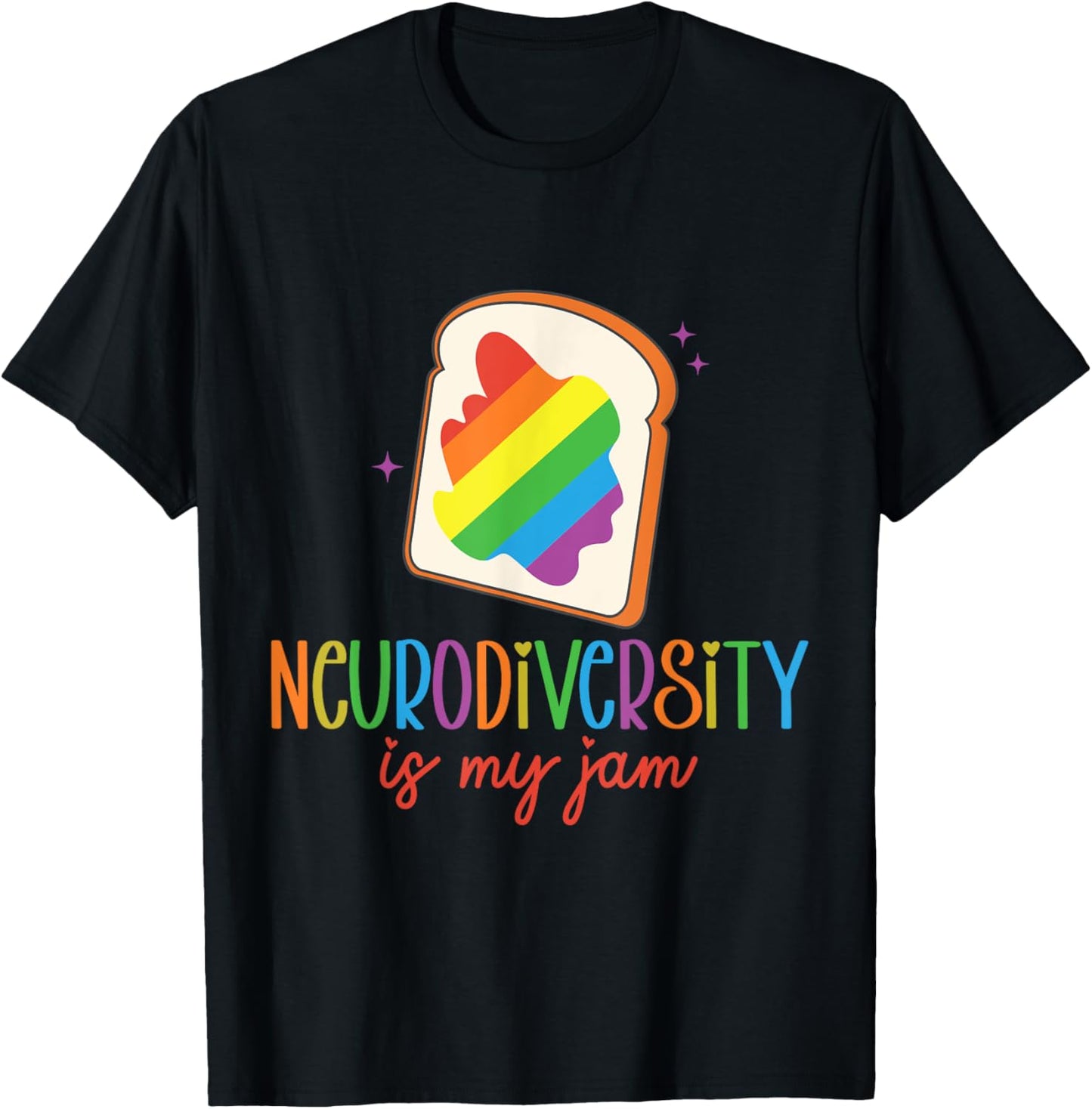 Neurodiversity Is My Jam Autism Awareness T-Shirt - T-Shirt | Black