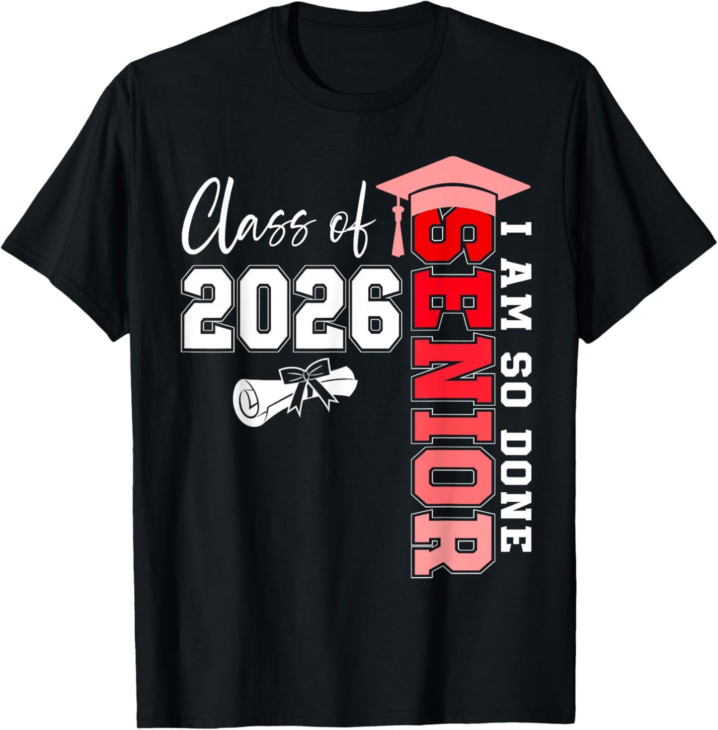 Class of 2026 Senior 2026 Graduation Decoration Men Senior T-Shirt - T-Shirt | Black