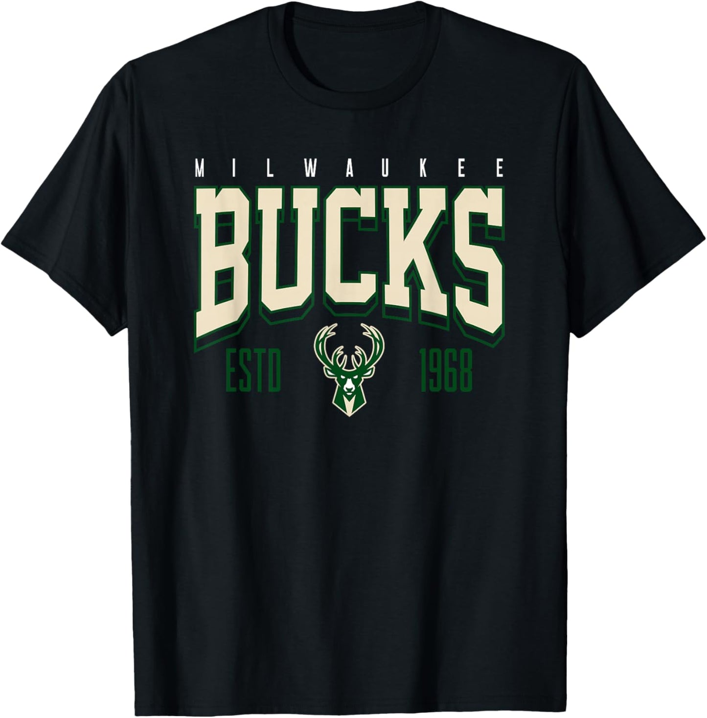 Offizieller NBA-Battle-Test der Milwaukee Bucks T-Shirt - T-Shirt | Black