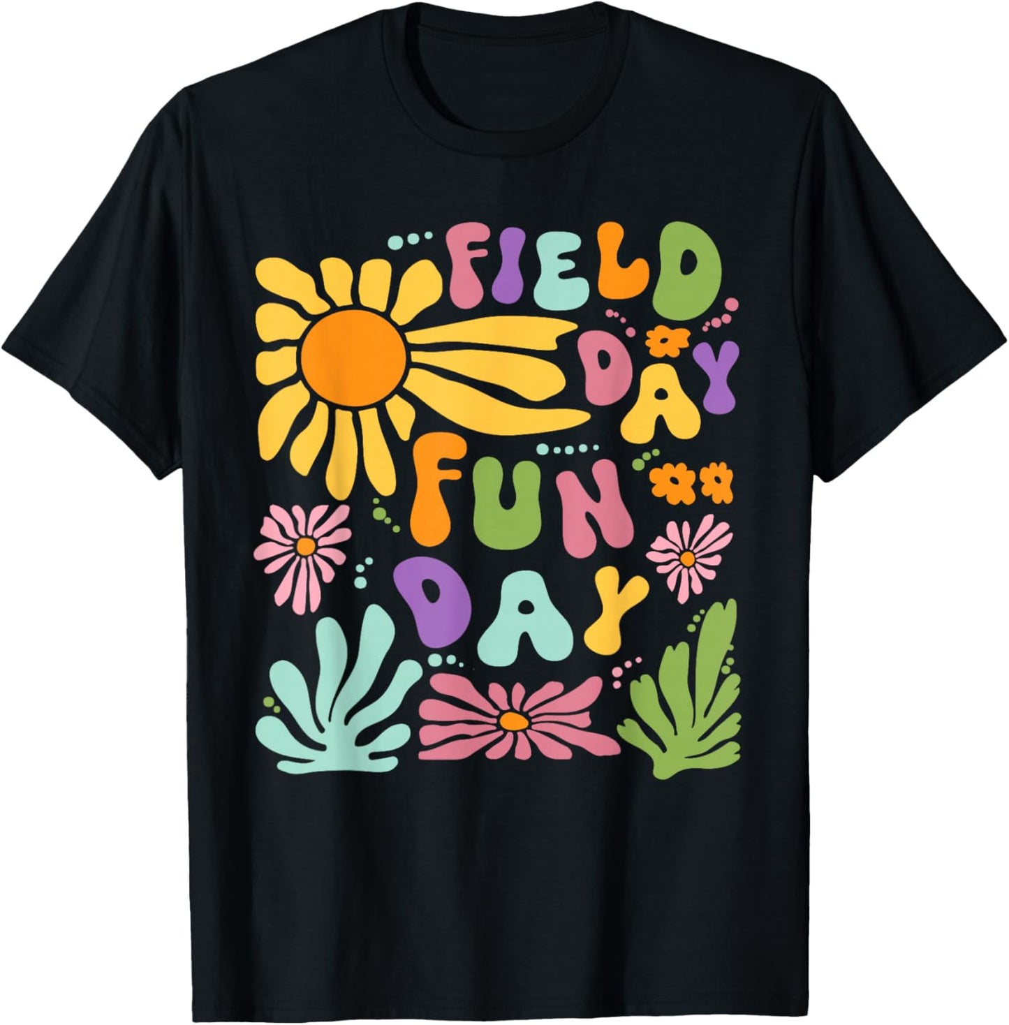 Field Day Fun Day Let The Games Begin Field Trip Teacher Kid T-Shirt - T-Shirt | Black