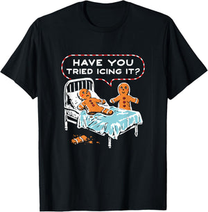 Funny Christmas Have You Tried Icing It T-Shirt - T-Shirt | Black