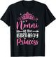 Nonni Of The Birthday Princess Bday Girl Kid Cute Family T-Shirt - T-Shirt | Black