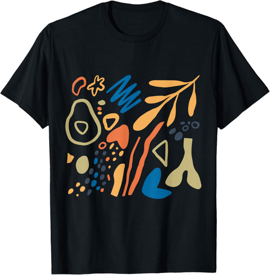Matisse Painting Ästhetische Kunst Floral Abstrakt Herbst T-Shirt - T-Shirt | Black